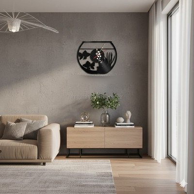 ساعت دیواری مدرن لیزری زیبا H301