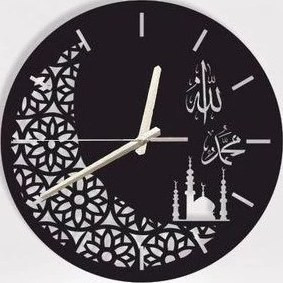 ساعت دیواری لیزری فلزی  H353