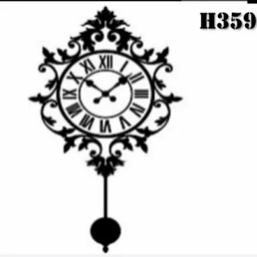 ساعت دیواری لیزری فلزی  H359