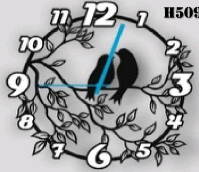 ساعت دیواری لیزری فلزی  H509