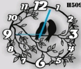 ساعت دیواری لیزری فلزی H509