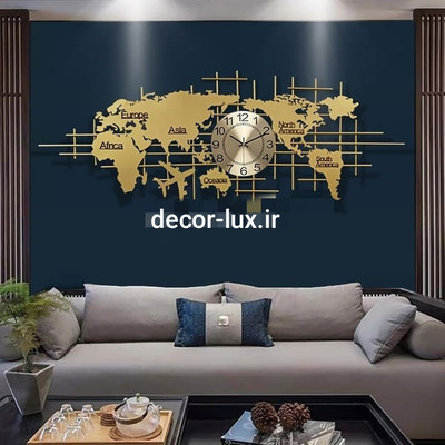 ساعت دیواری فلزی لاکچری زیبا H235