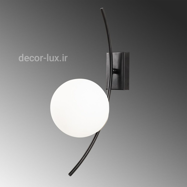 دیوارکوب مدرن تک شعله حبابی D133