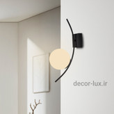 دیوارکوب مدرن تک شعله حبابی D133