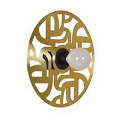 دیوارکوب فلزی مدرن تک شعله لیزری D175