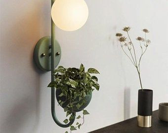 دیوارکوب مدرن شیک فلزی تک شعله حبابی D181