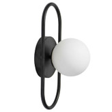 دیوارکوب مدرن تک شعله فلزی حبابی D184