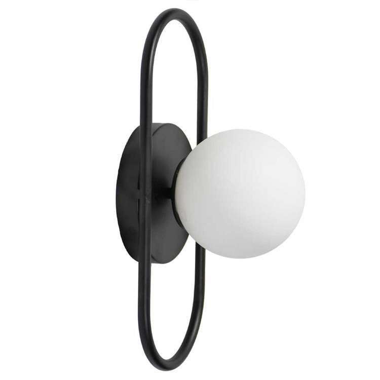 دیوارکوب مدرن تک شعله فلزی حبابی D184
