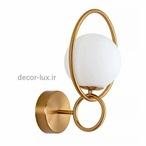 دیوارکوب مدرن تک شعله فلزی حبابی D185