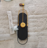 ساعت مدرن تلفیق چوب و فلز H575