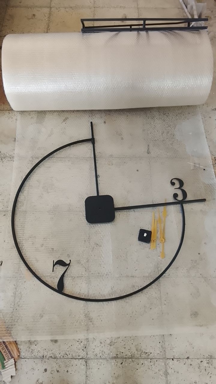 ساعت دیواری مدرن فلزی لاکچری H400