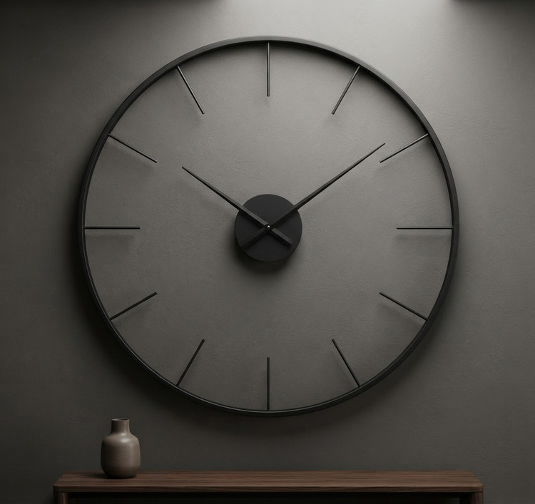 ساعت دیواری مدرن لاکچری فلزی مینیمال H651