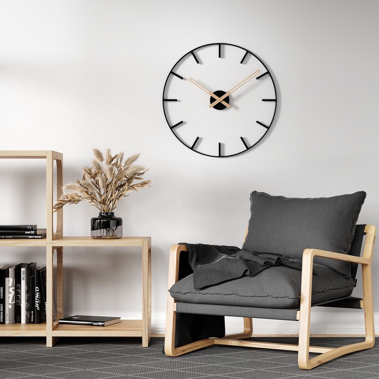 ساعت دیواری مدرن لیزری فلزی لاکچری مینیمال H652