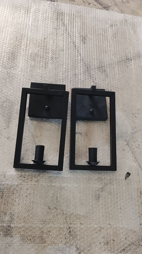 دیوارکوب مدرن خاص تک شعله فلزی D103