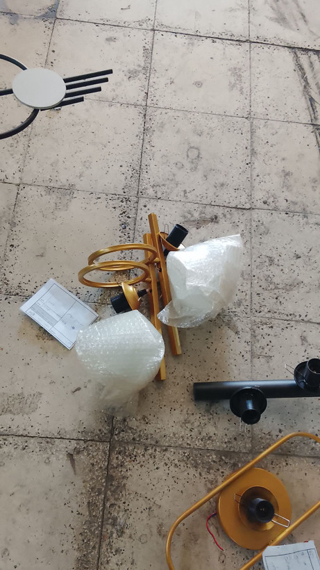 دیوارکوب مدرن تک شعله فلزی حبابی D132