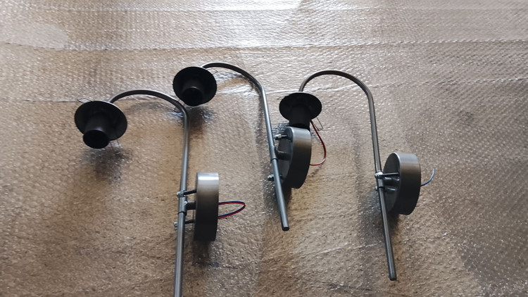 دیوارکوب مدرن شیک فلزی تک شعله حبابی D134
