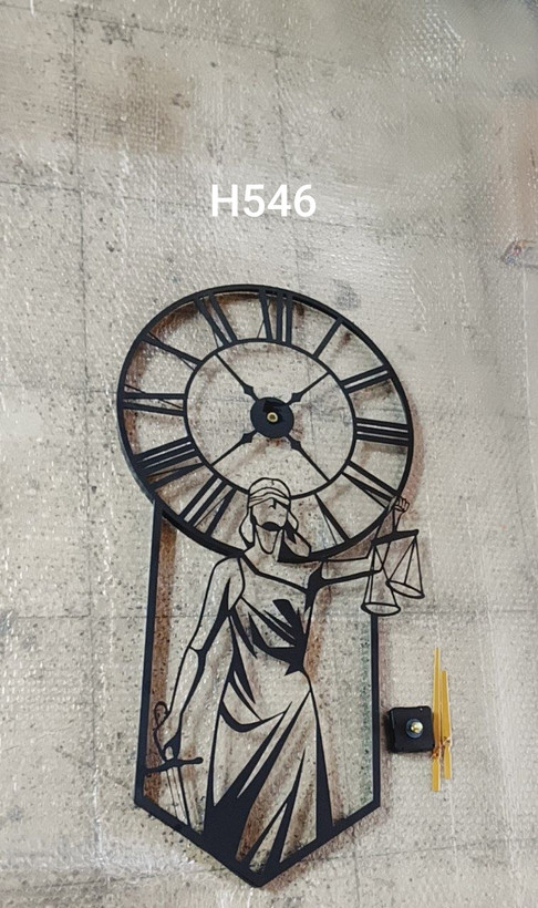 ساعت دیواری بانوی عدالت (تمیس)H546