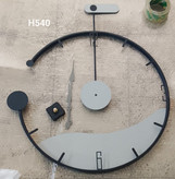 ساعت دیواری لیزری فلزی H540