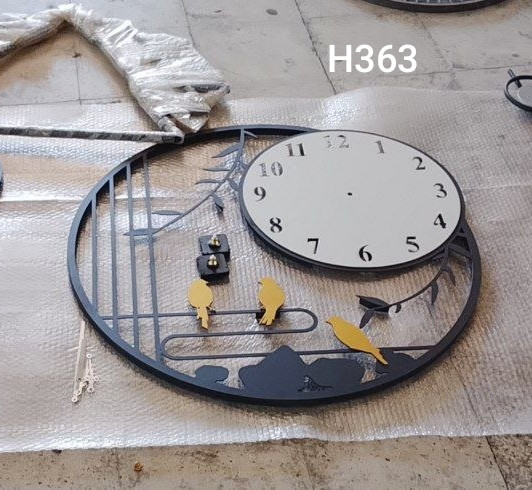 ساعت دیواری لیزری فلزی H363