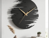 ساعت دیواری لیزری فلزی مینیمال خاص کسوف H663