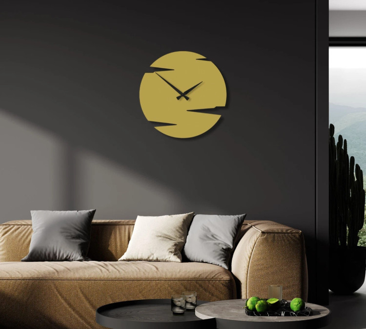 ساعت دیواری لیزری فلزی مینیمال خاص کسوف H664