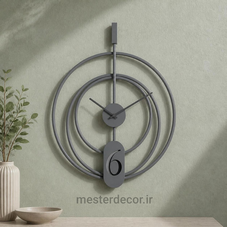 ساعت دیواری مدرن فلزی H130