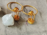 دیوارکوب مدرن تک شعله فلزی حبابی D185