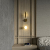 دیوارکوب مدرن تک شعله فلزی D127