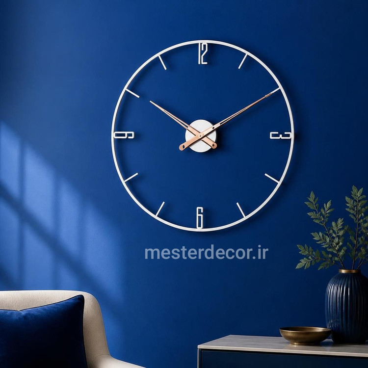 ساعت دیواری لیزری فلزی مینیمال خاص H399